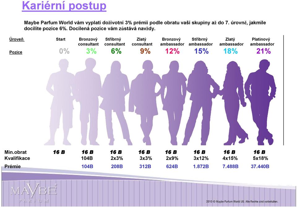 Úroveň Start Bronzový Stříbrný Zlatý Bronzový Stříbrný Zlatý Platinový consultant consultant consultant ambassador ambassador