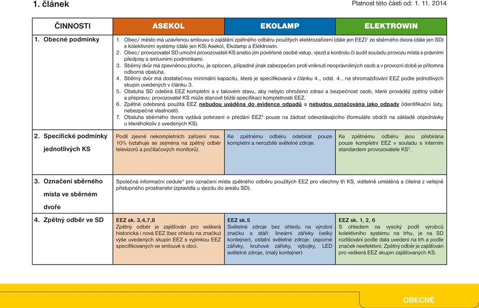 2. Obec/ provovatel SD umožní provovateli KS anebo jím pověřené osobě vstup, vjezd a kontrolu či audit souladu provozu místa s právními předpisy a smluvními podmínkami. 3.