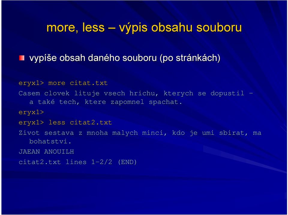 txt txt Casem clovek lituje vsech hrichu, kterych se dopustil a také tech, ktere