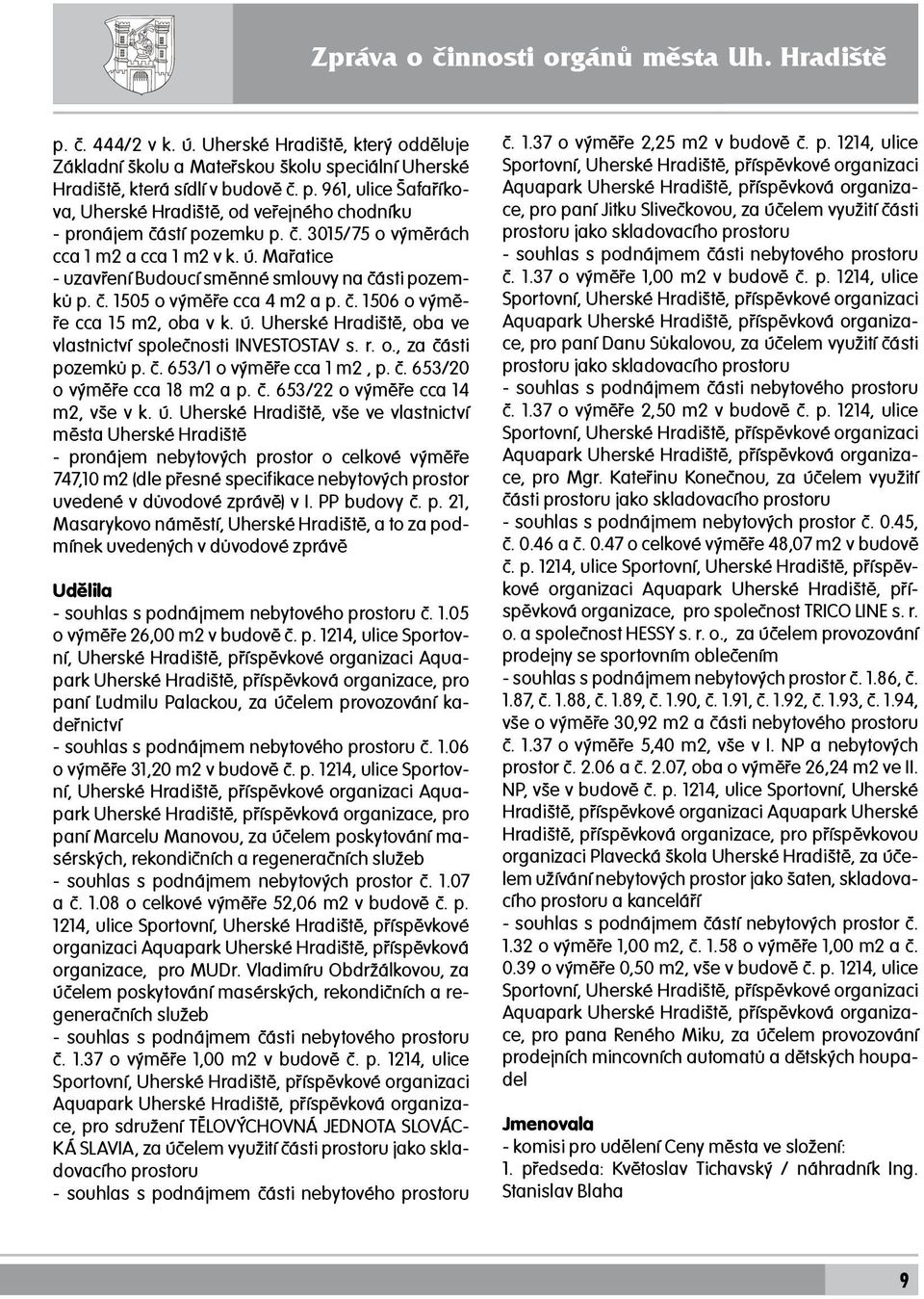 961, ulice Šafaříkova, Uherské Hradiště, od veřejného chodníku - pronájem částí pozemku p. č. 3015/75 o výměrách cca 1 m2 a cca 1 m2 v k. ú.