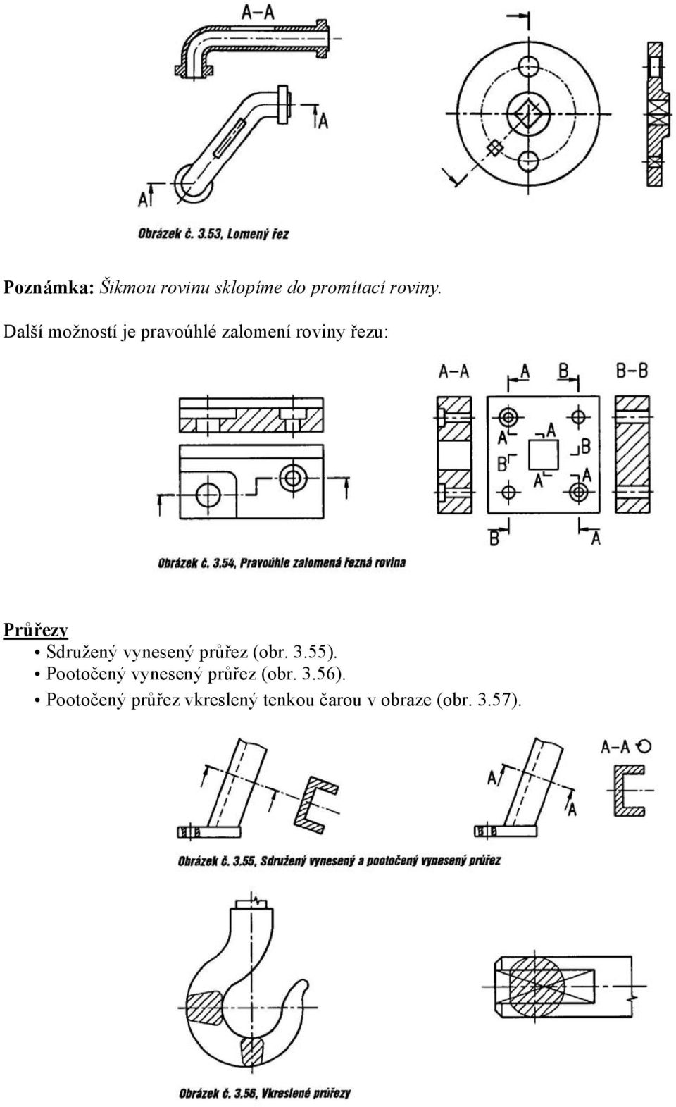 Sdružený vynesený průřez (obr. 3.55).