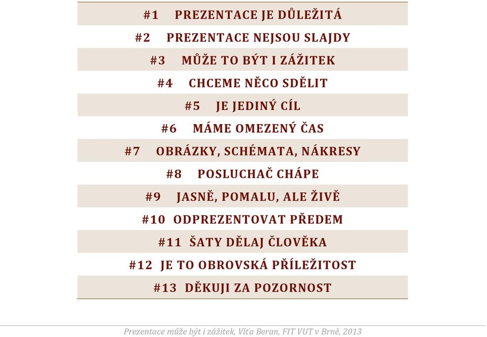 SCHÉMATA, NÁKRESY #8 POSLUCHAČ CHÁPE #9 JASNĚ, POMALU, ALE ŽIVĚ #10