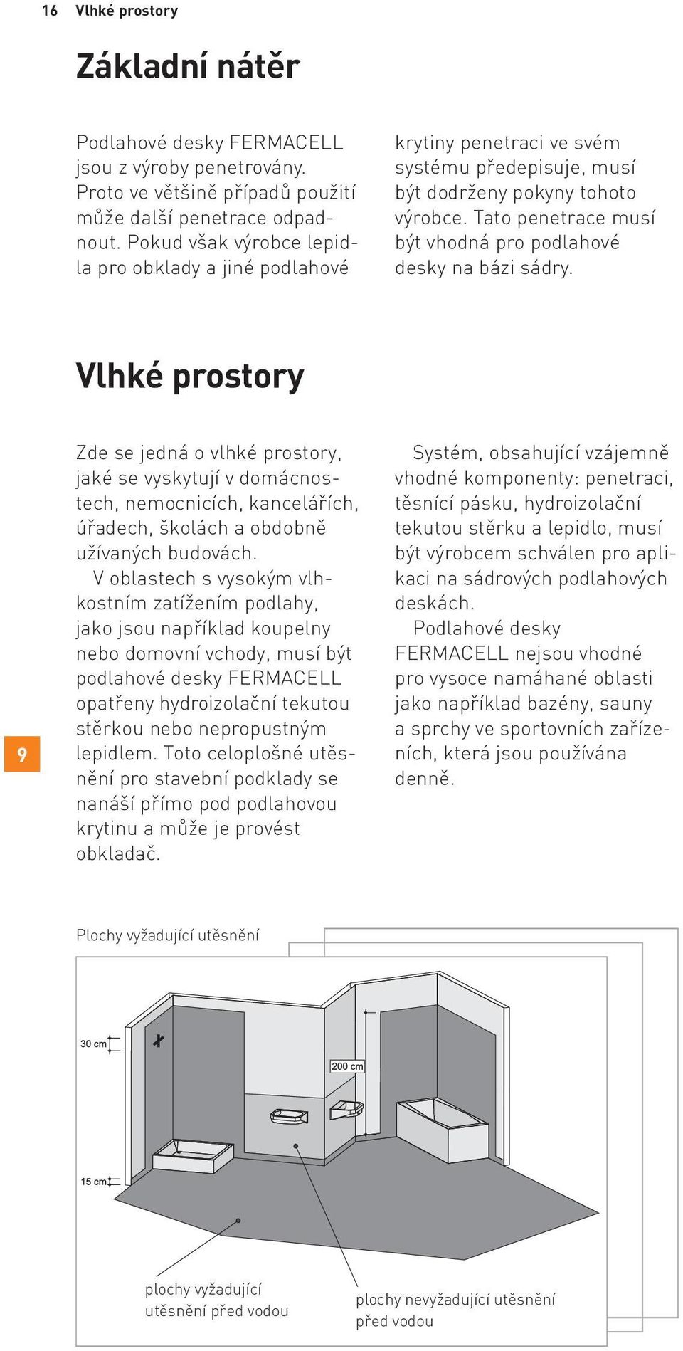 Tato penetrace musí být vhodná pro podlahové desky na bázi sádry.