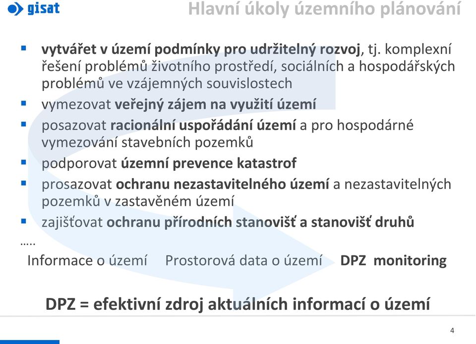 posazovat racionální uspořádání území a pro hospodárné vymezování stavebních pozemků podporovat územní prevence katastrof prosazovat ochranu