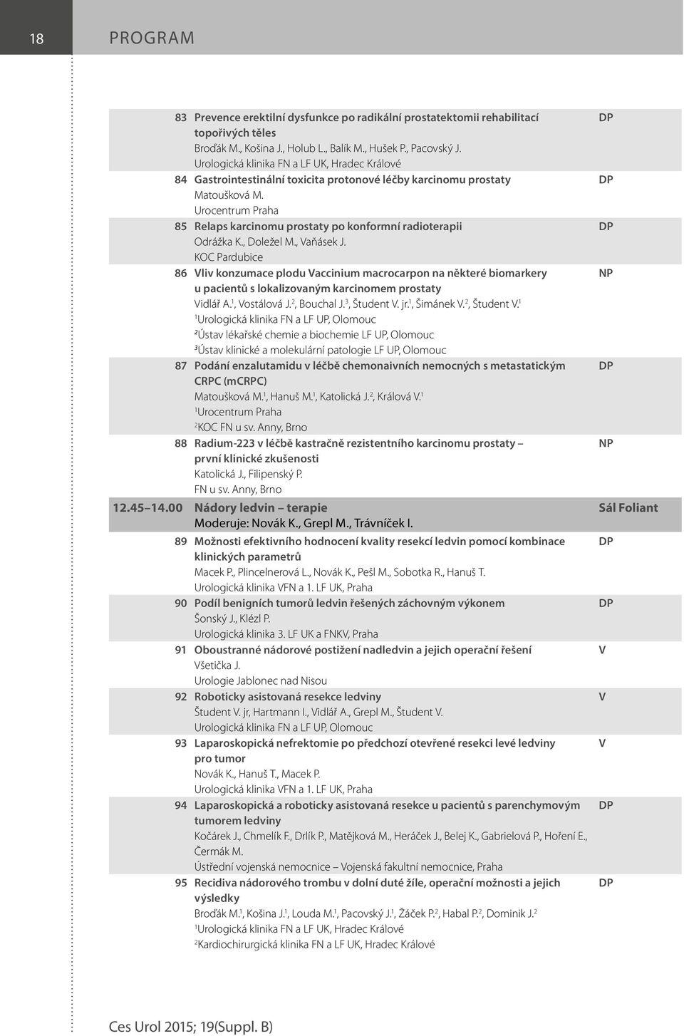 Urocentrum Praha 85 Relaps karcinomu prostaty po konformní radioterapii Odrážka K., Doležel M., Vaňásek J.