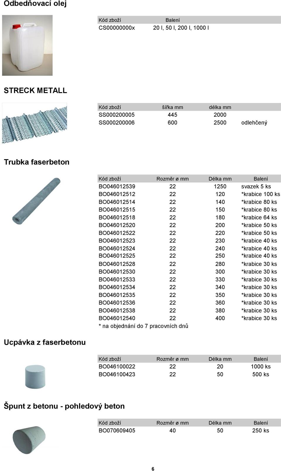 *krabice 50 ks BO046012523 22 230 *krabice 40 ks BO046012524 22 240 *krabice 40 ks BO046012525 22 250 *krabice 40 ks BO046012528 22 280 *krabice 30 ks BO046012530 22 300 *krabice 30 ks BO046012533 22