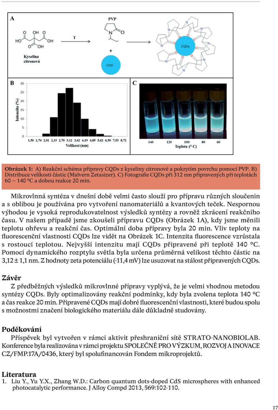 Mikrovlnná syntéza v dnešní době velmi často slouží pro přípravu různých sloučenin a s oblibou je používána pro vytvoření nanomateriálů a kvantových teček.