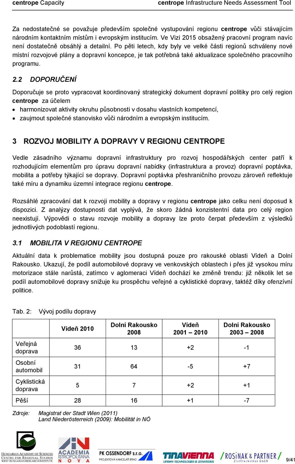 Po pěti letech, kdy byly ve velké části regionů schváleny nové místní rozvojové plány a dopravní koncepce, je tak potřebná také aktualizace společného pracovního programu. 2.