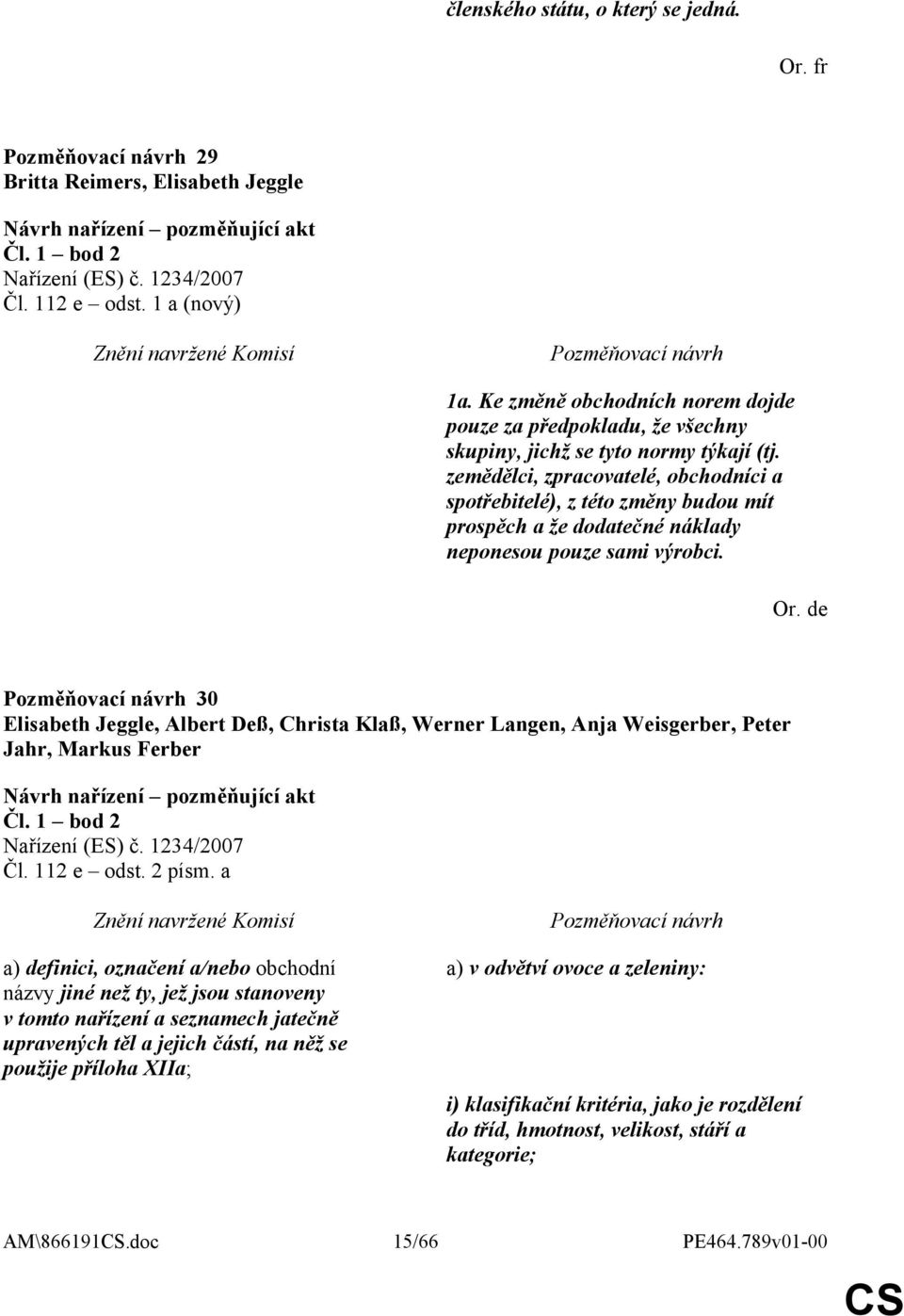 zemědělci, zpracovatelé, obchodníci a spotřebitelé), z této změny budou mít prospěch a že dodatečné náklady neponesou pouze sami výrobci. 30 Čl. 112 e odst. 2 písm.