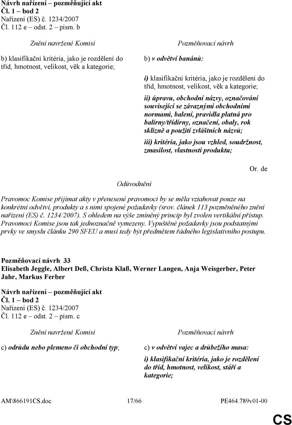 kategorie; ii) úpravu, obchodní názvy, označování související se závaznými obchodními normami, balení, pravidla platná pro balírny/třídírny, označení, obaly, rok sklizně a použití zvláštních názvů;