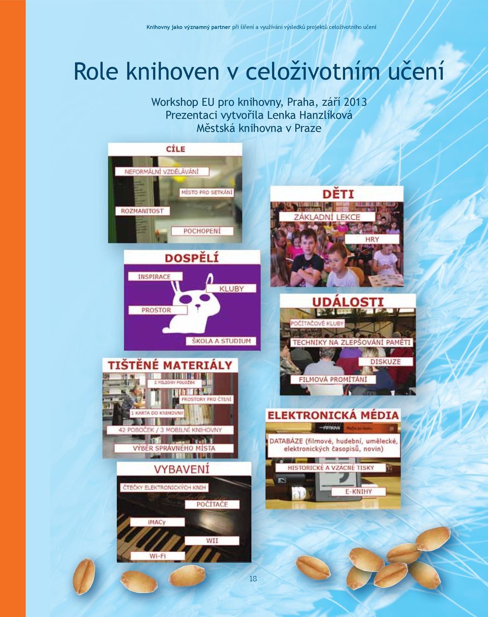 celoživotního učení učení Role knihoven v celoživotním učení Workshop EU pro