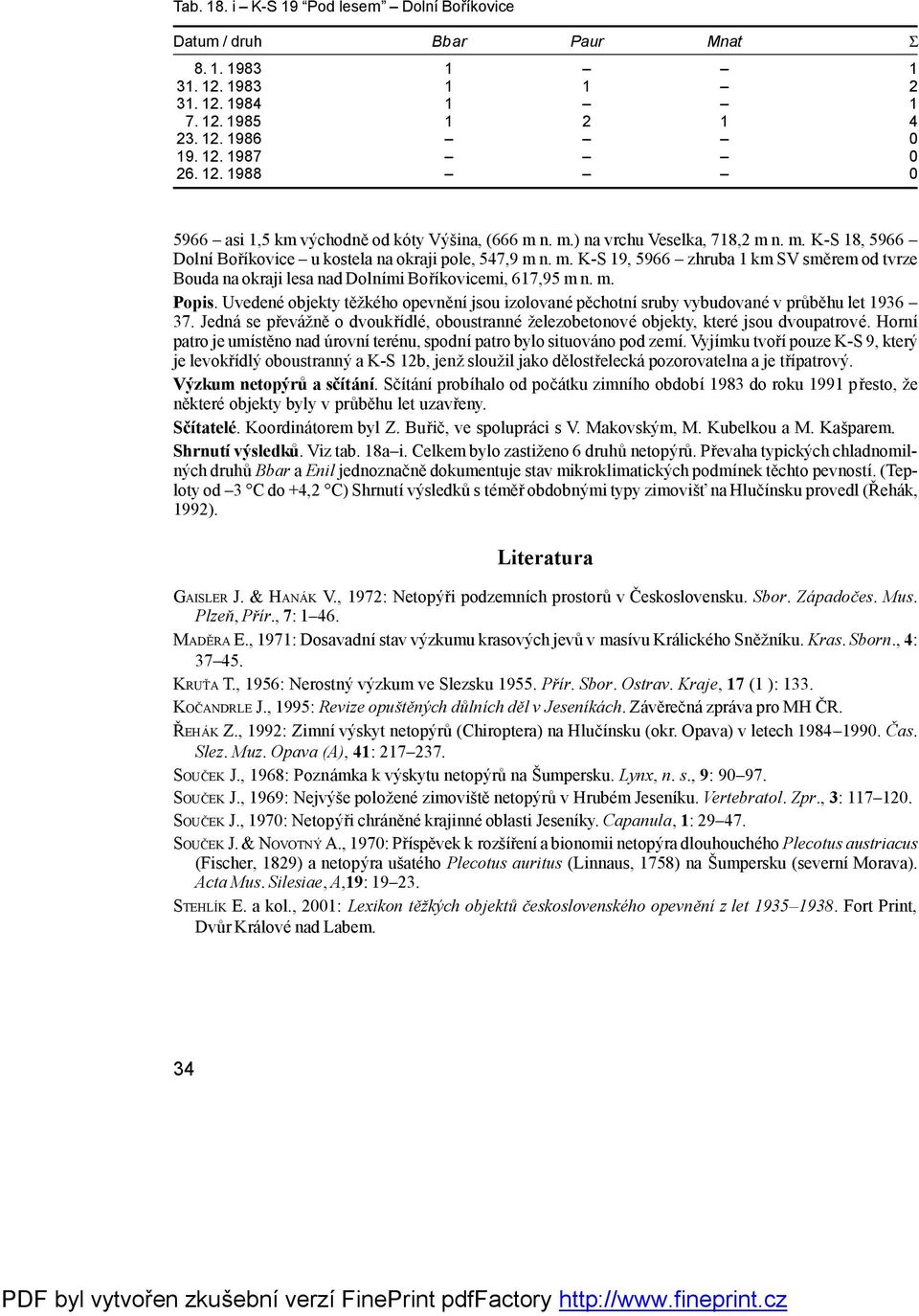 m. Popis. Uvedené objekty těž ké ho opevnění jsou izolované pěchotní sruby vybudované v průběhu let 1936 37.