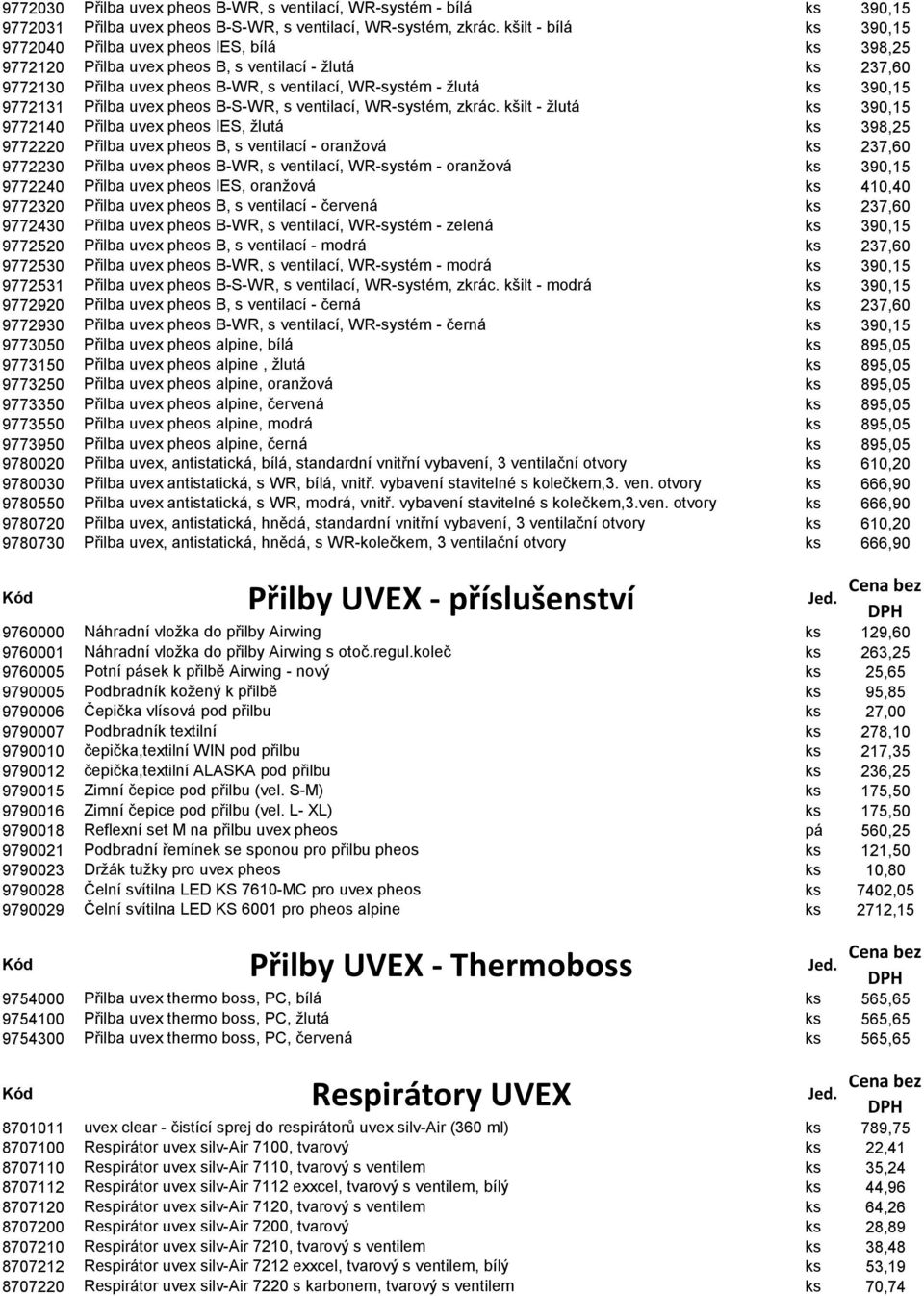 390,15 9772131 Přilba uvex pheos B-S-WR, s ventilací, WR-systém, zkrác.