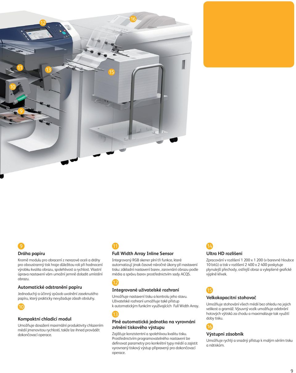 10 Kompaktní chladící modul Umožňuje dosažení maximální produktivity chlazením médií jmenovitou rychlostí, takže lze ihned provádět dokončovací operace.