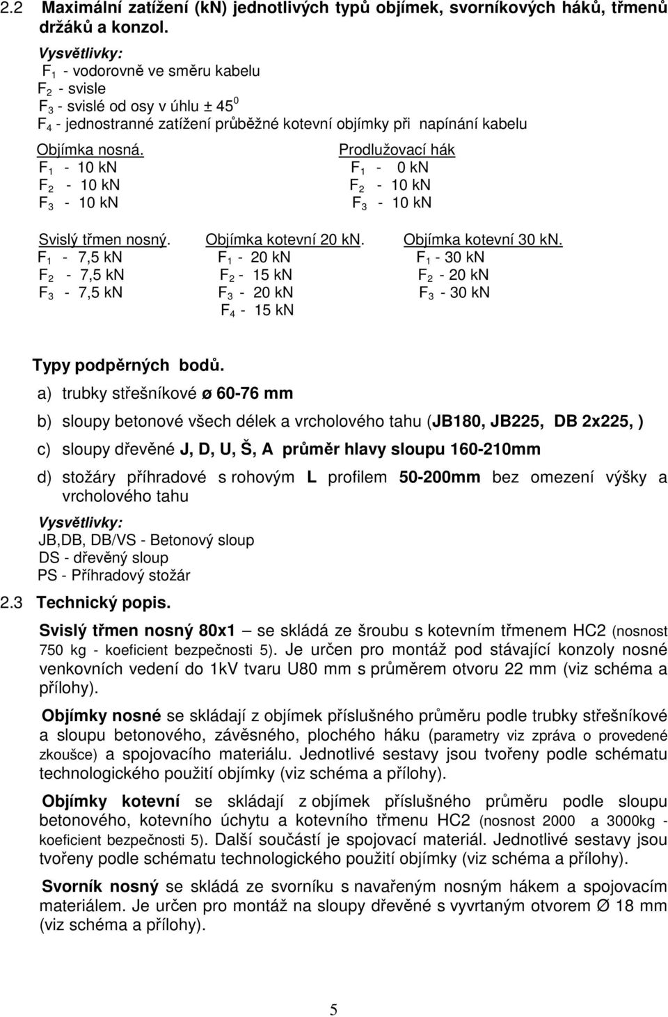 Prodlužovací hák F 1-10 kn F 1-0 kn F 2-10 kn F 2-10 kn F 3-10 kn F 3-10 kn Svislý třmen nosný. Objímka kotevní 20 kn. Objímka kotevní 30 kn.