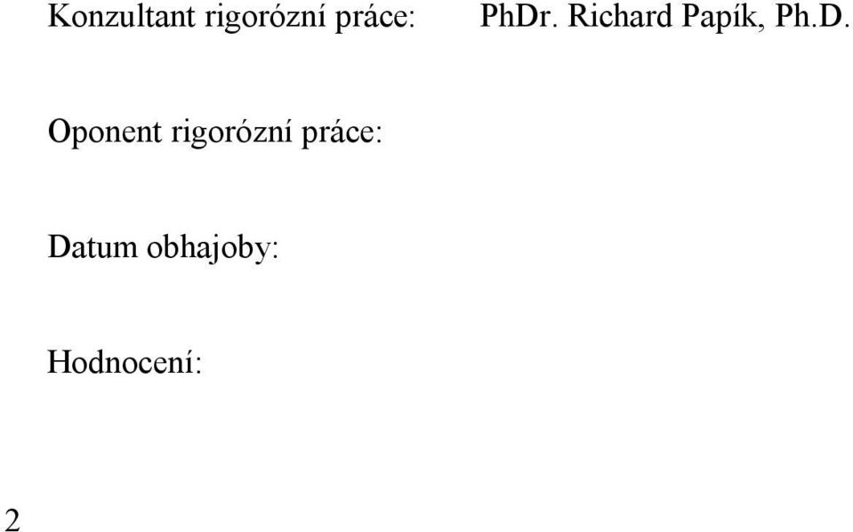 Richard Papík, Ph.D.