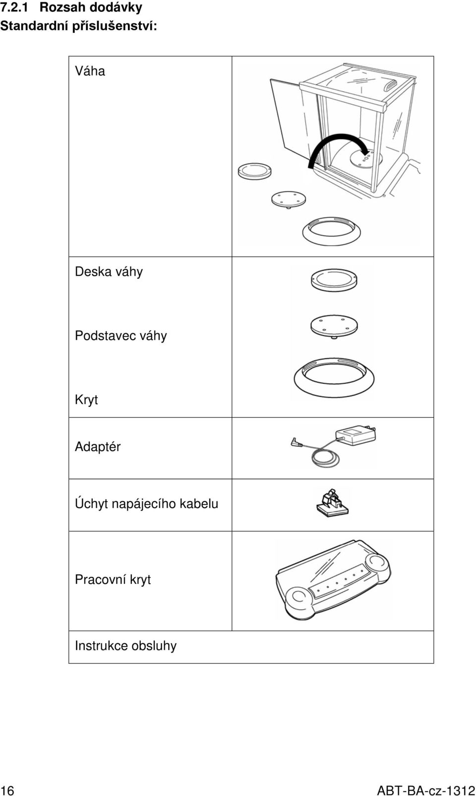 Podstavec váhy Kryt Adaptér Úchyt