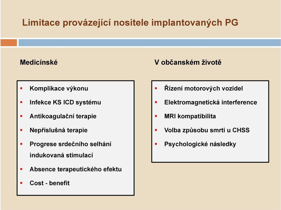 selhání indukovaná stimulací Řízení motorových vozidel Elektromagnetická interference MRI