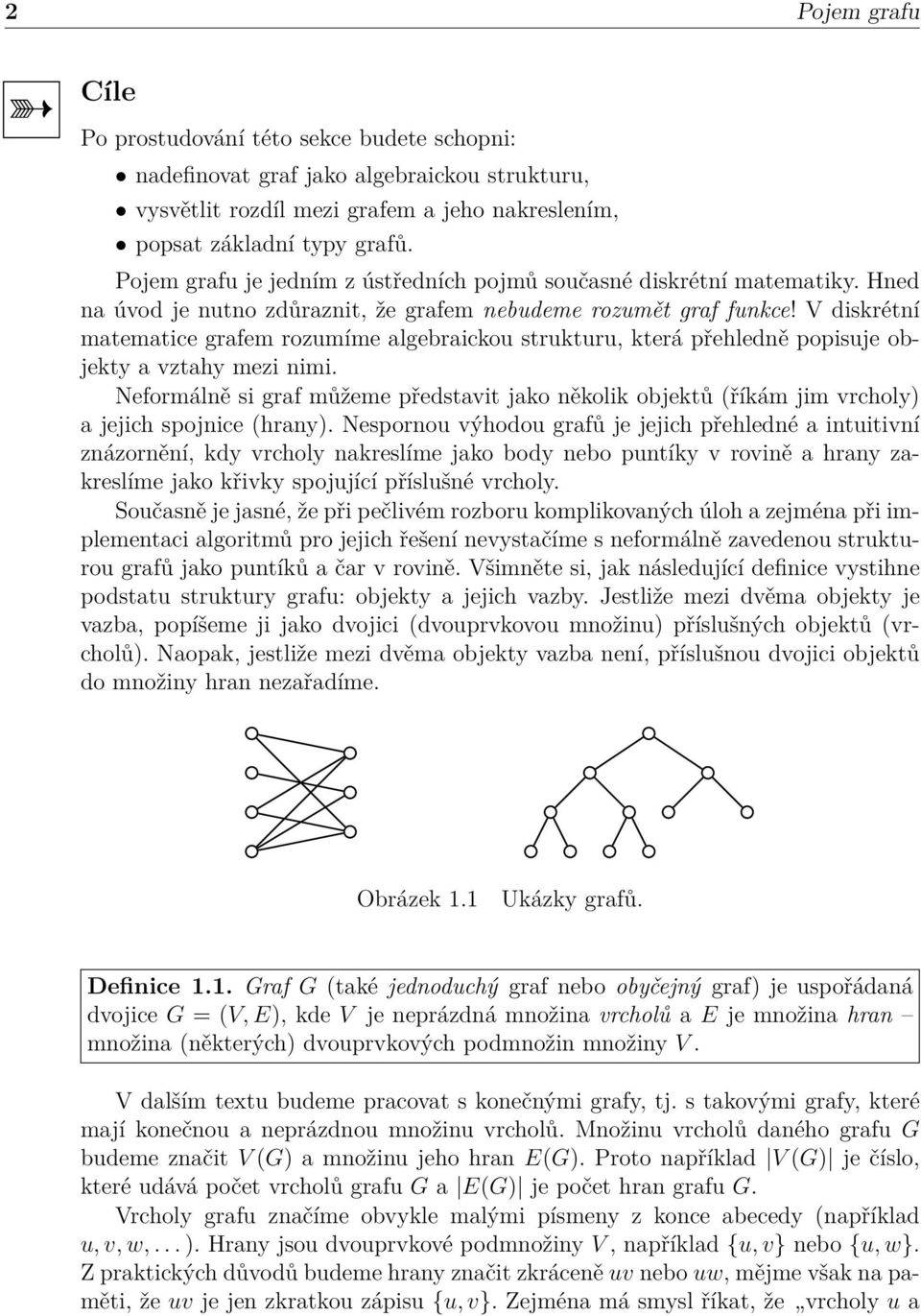 V diskrétní matematice grafem rozumíme algebraickou strukturu, která přehledně popisuje objekty a vztahy mezi nimi.