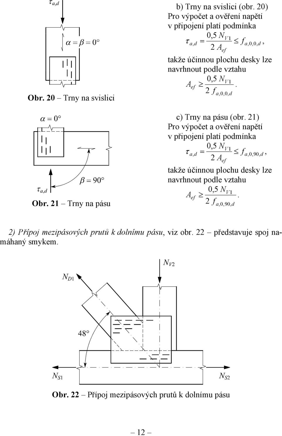 vztahu,5 NV1 Aef. 2 f a,,, d c) Trny na pásu (obr.