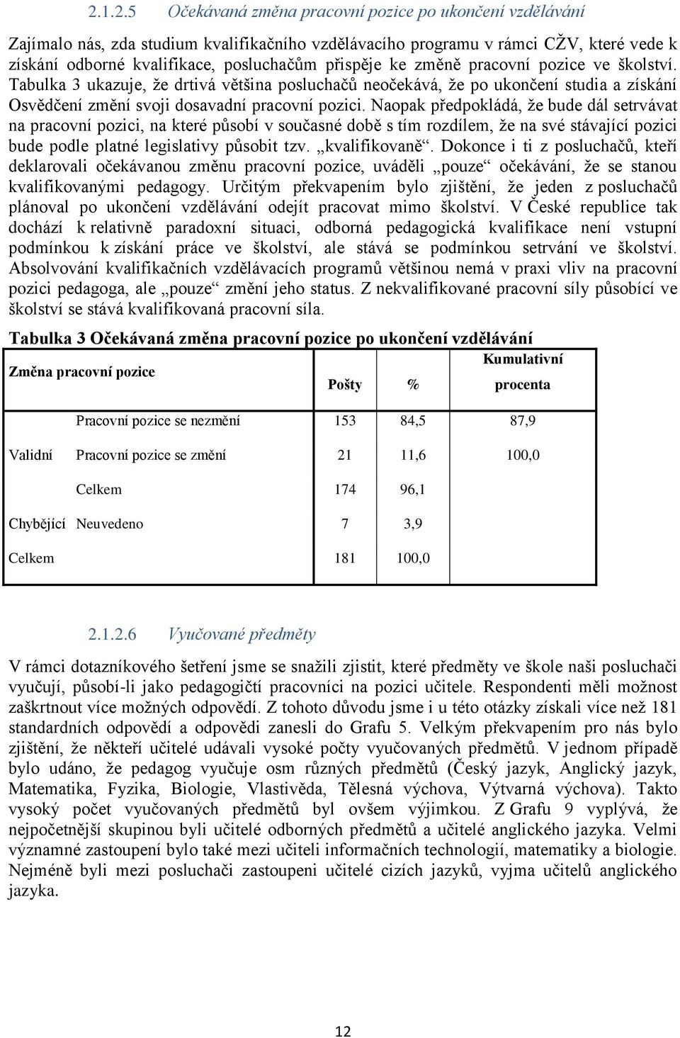 Naopak předpokládá, že bude dál setrvávat na pracovní pozici, na které působí v současné době s tím rozdílem, že na své stávající pozici bude podle platné legislativy působit tzv. kvalifikovaně.