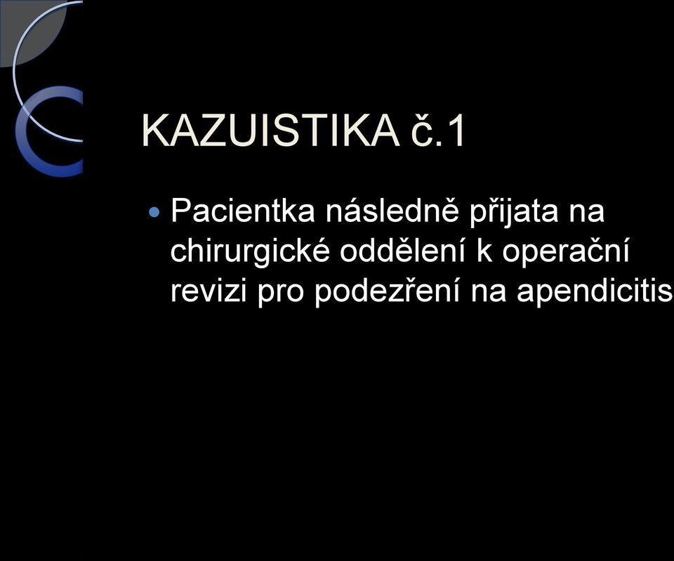 přijata na chirurgické