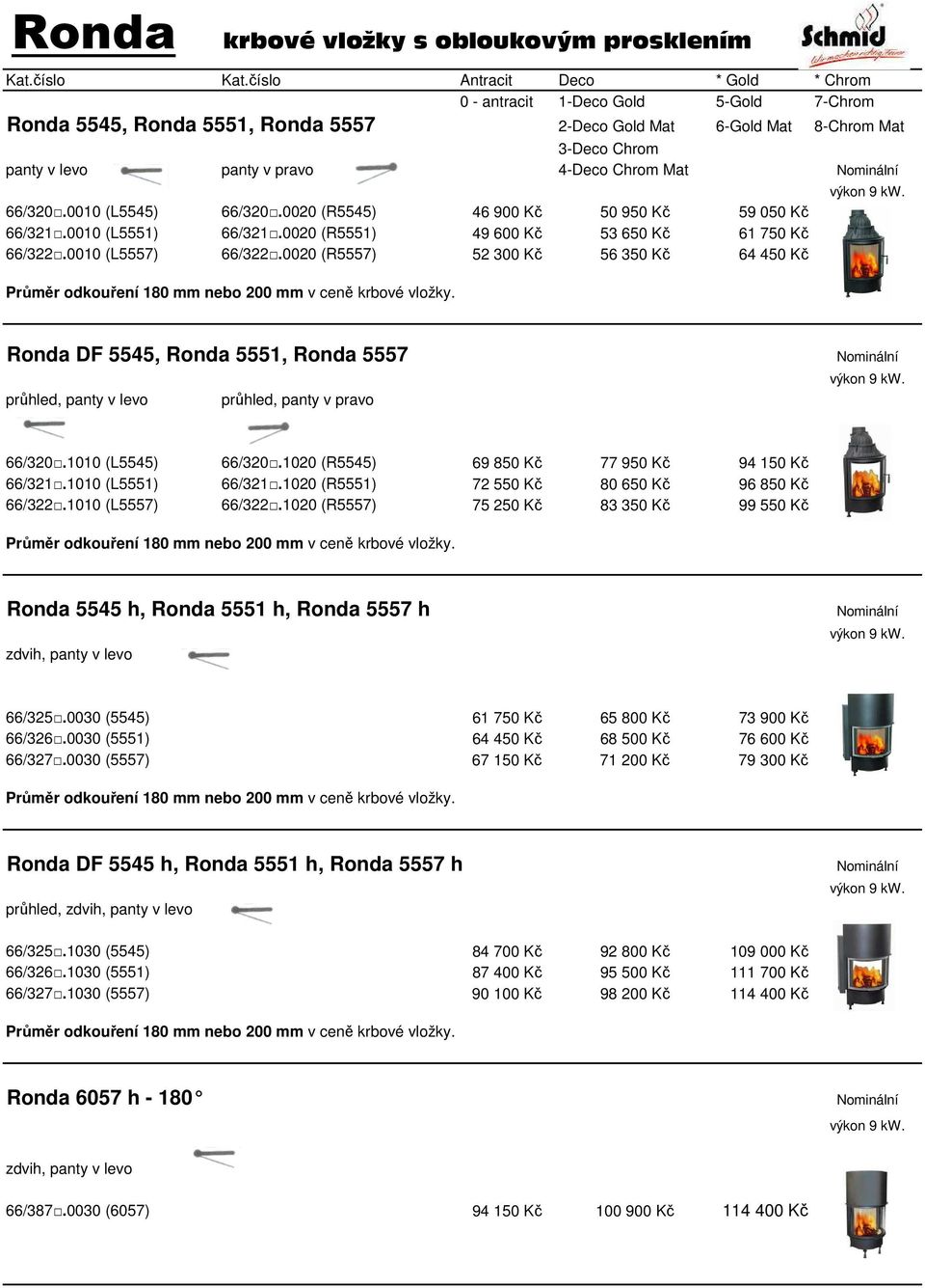 0020 (R5557) 52 300 Kč 56 350 Kč 64 450 Kč Ronda DF 5545, Ronda 5551, Ronda 5557 průhled, panty v levo průhled, panty v pravo 66/320.1010 (L5545) 66/320.