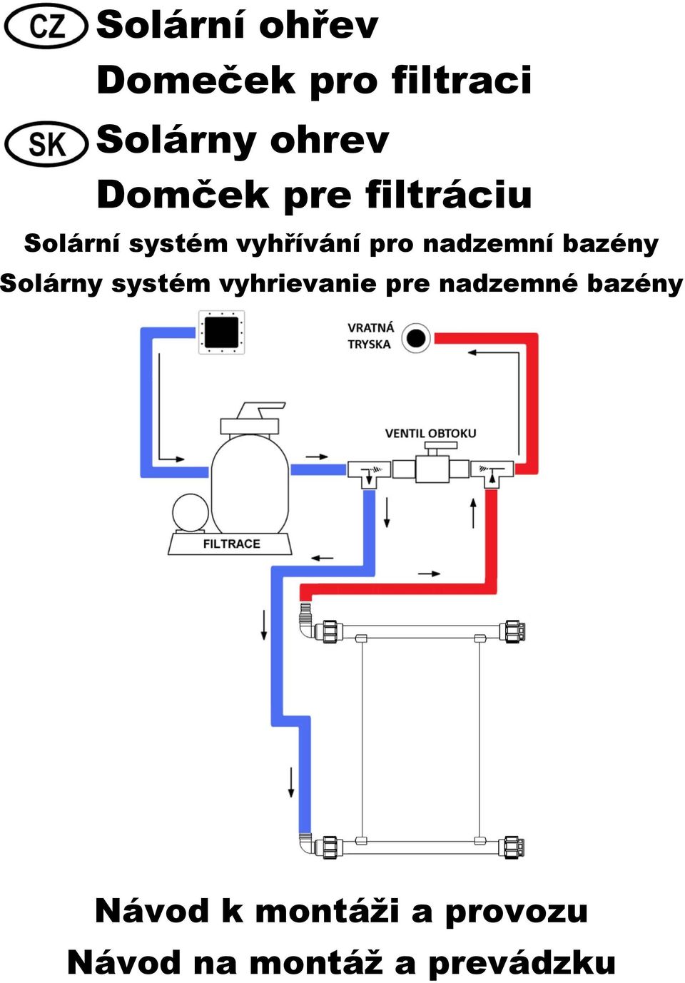 nadzemní bazény Solárny systém vyhrievanie pre