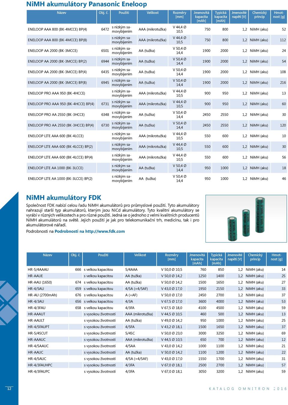 ENELOOP PRO AA 2550 (BK-3HCCE) BP(4) 6730 ENELOOP LITE AAA 600 (BK-4LCCE) ENELOOP LITE AAA 600 (BK-4LCCE) BP(2) ENELOOP LITE AAA 600 (BK-4LCCE) BP(4) ENELOOP LITE AA 1000 (BK-3LCCE) ENELOOP LITE AA