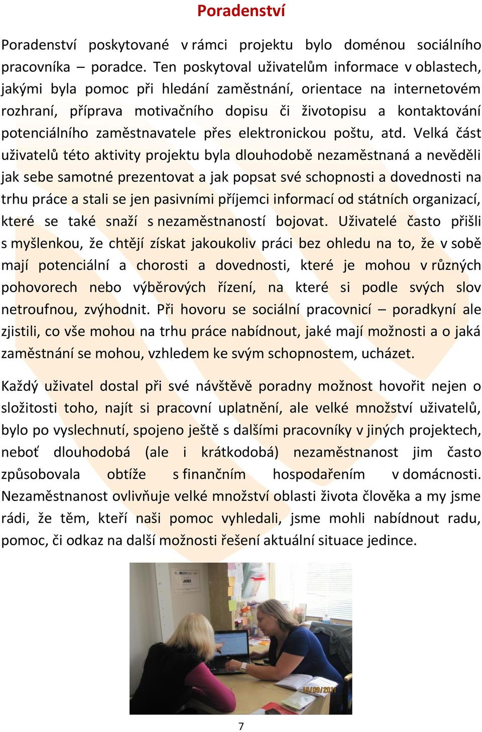 zaměstnavatele přes elektronickou poštu, atd.