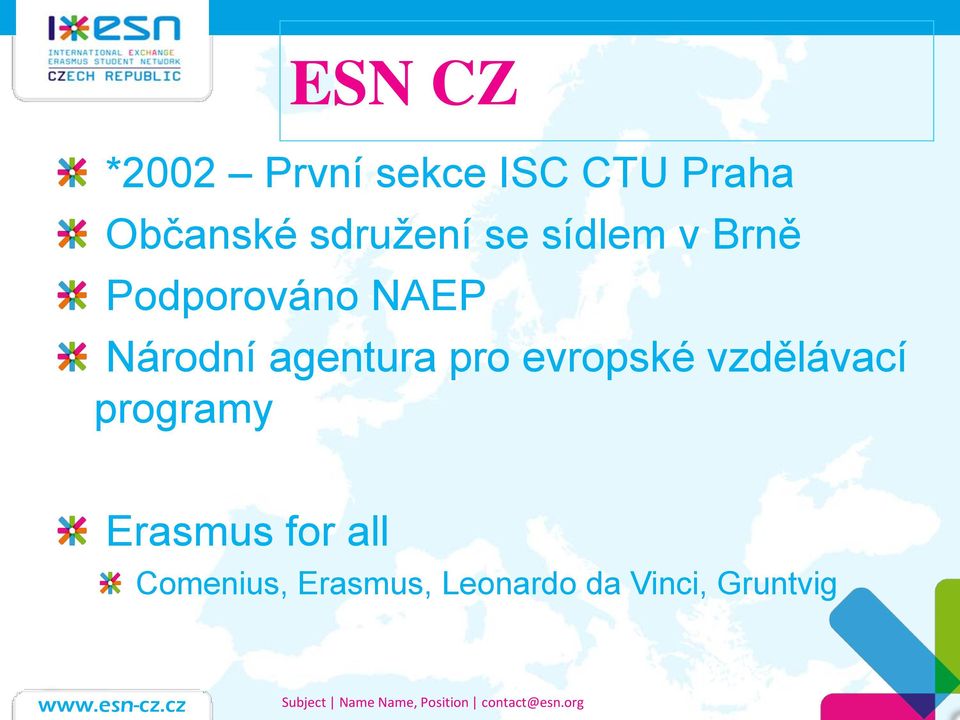 agentura pro evropské vzdělávací programy Erasmus