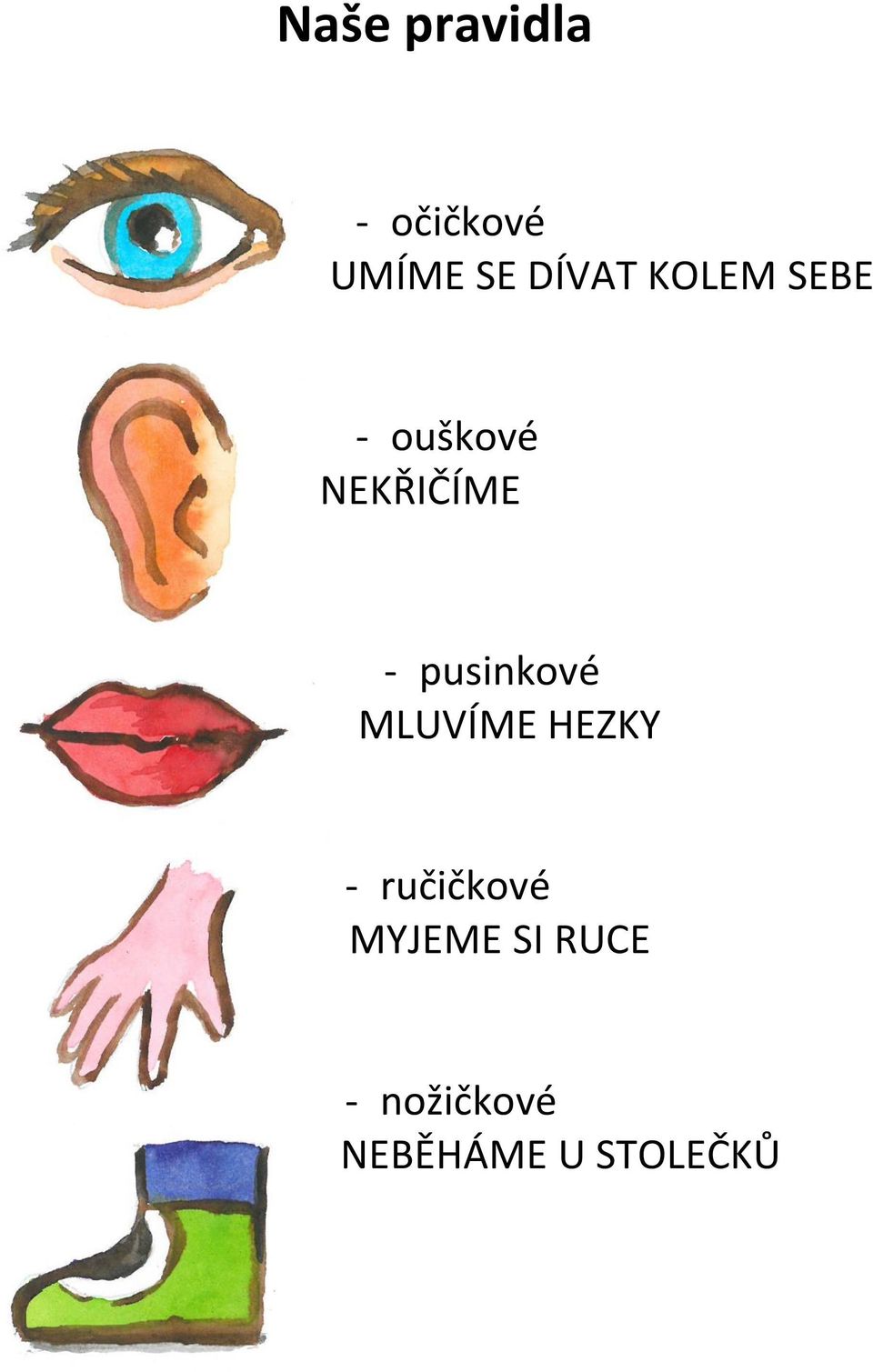 pusinkové MLUVÍME HEZKY - ručičkové