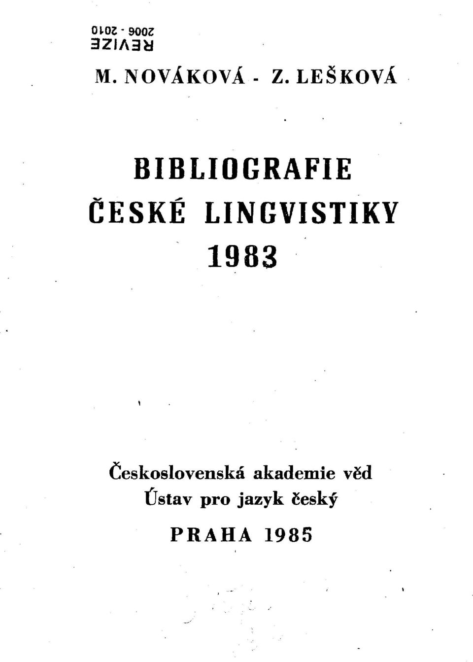 LINGVISTIKY 1983