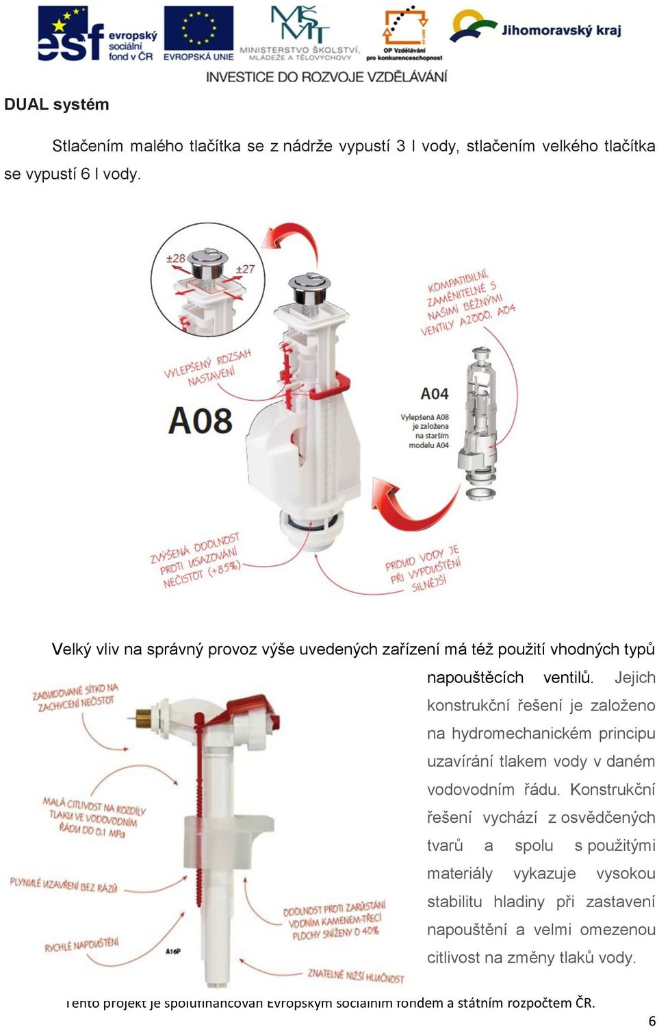 Jejich konstrukční řešení je založeno na hydromechanickém principu uzavírání tlakem vody v daném vodovodním řádu.