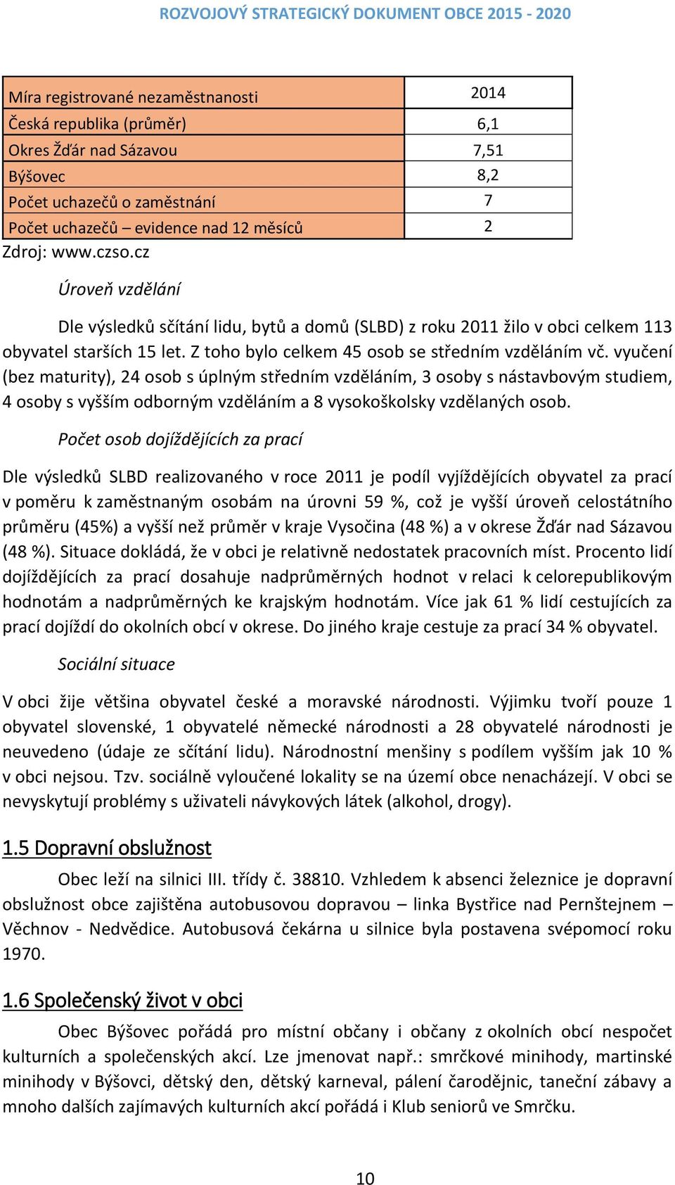 vyučení (bez maturity), 24 osob s úplným středním vzděláním, 3 osoby s nástavbovým studiem, 4 osoby s vyšším odborným vzděláním a 8 vysokoškolsky vzdělaných osob.