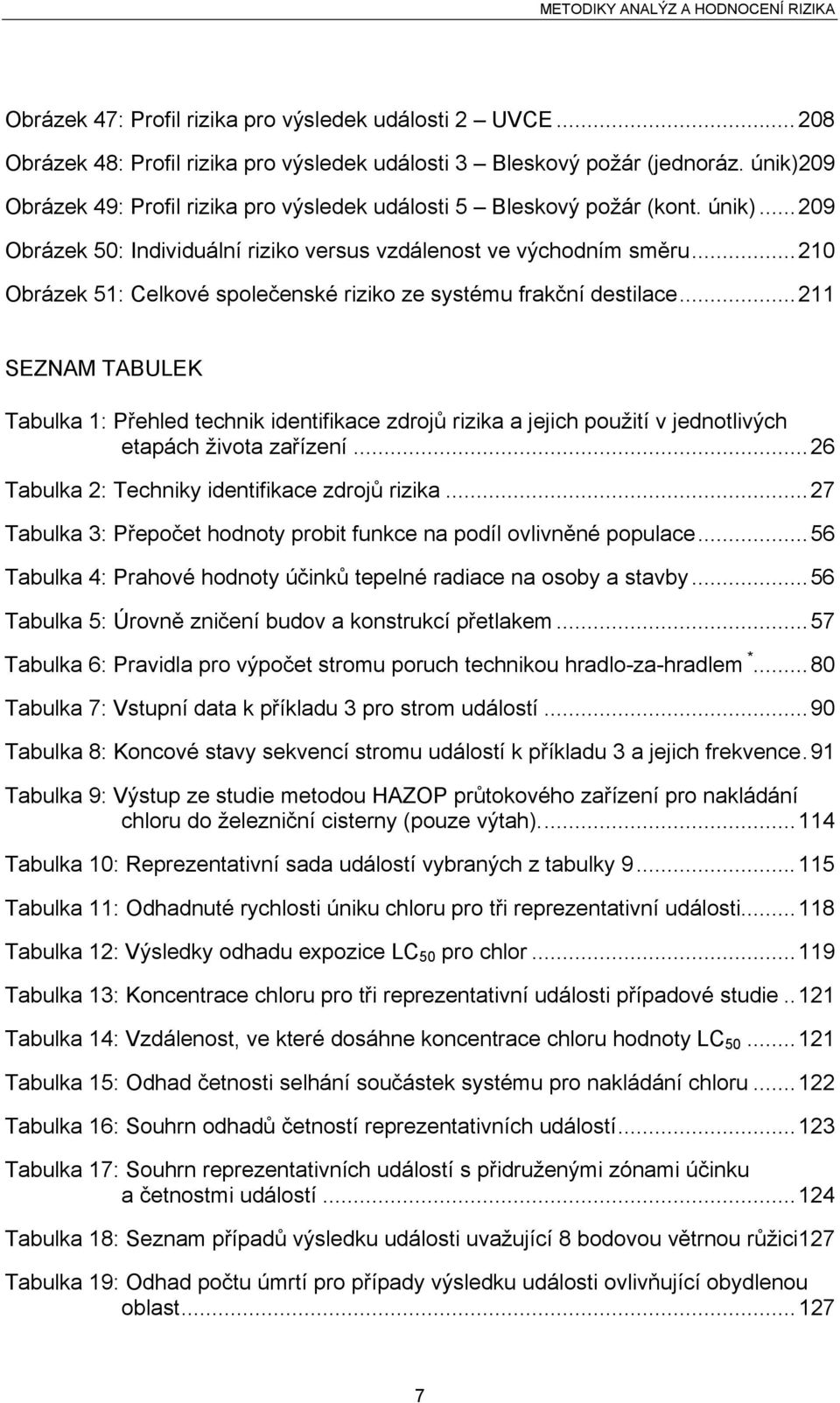 ..210 Obrázek 51: Celkové společenské riziko ze systému frakční destilace.