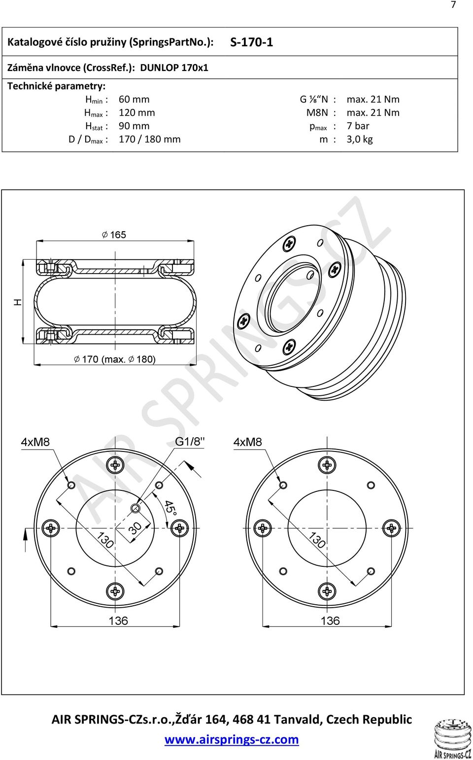 21 Nm max : 120 mm M8N : max.