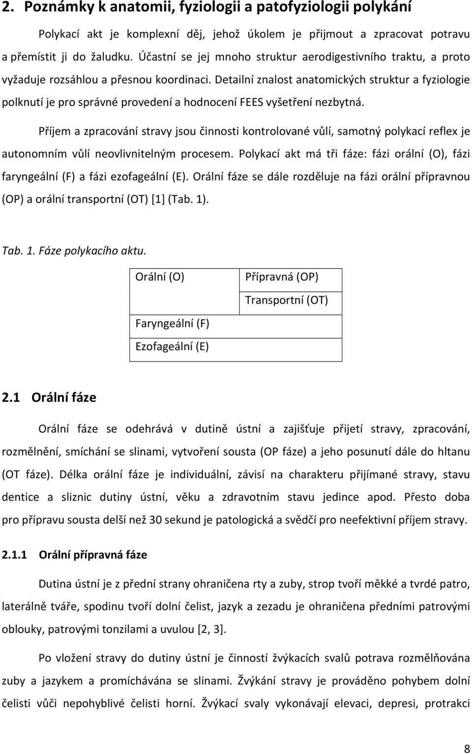 Detailní znalost anatomických struktur a fyziologie polknutí je pro správné provedení a hodnocení FEES vyšetření nezbytná.