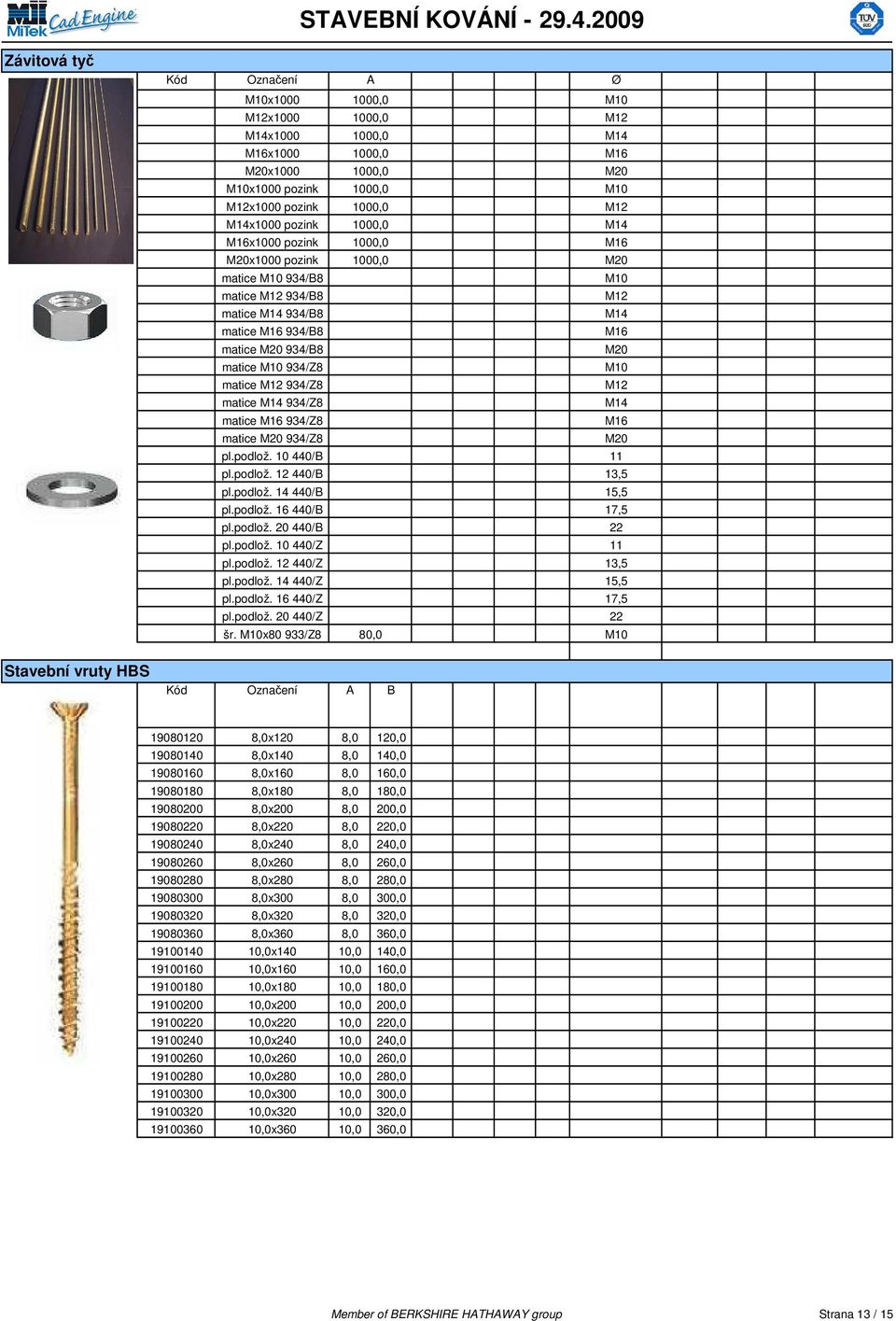 10 440/B 11 M10 M12 M14 M16 M20 M10 M12 M14 M16 M20 M10 M12 M14 M16 M20 M10 M12 M14 M16 M20 pl.podlož. 12 440/B 13,5 pl.podlož. 14 440/B 15,5 pl.podlož. 16 440/B 17,5 pl.podlož. 20 440/B 22 pl.podlož. 10 440/Z 11 pl.