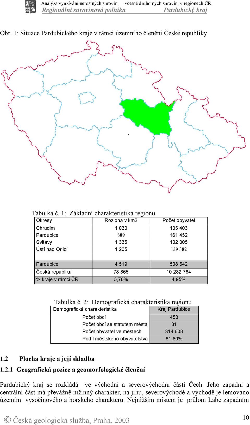 republika 78 865 10 282 784 % kraje v rámci ČR 5,70% 4,95% Tabulka č.