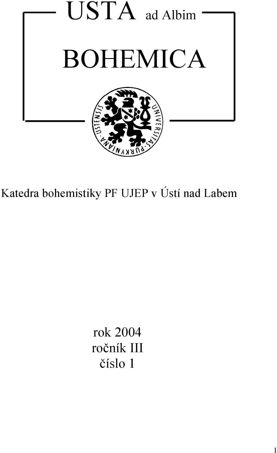 UJEP v Ústí nad Labem