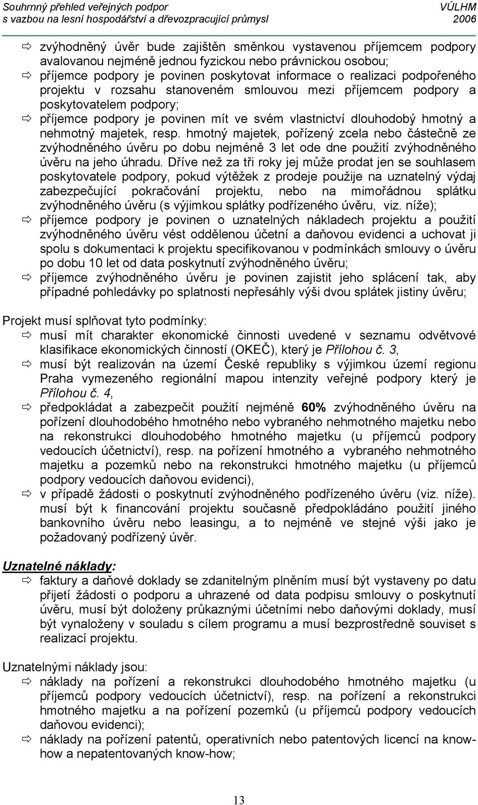 hmotný majetek, pořízený zcela nebo částečně ze zvýhodněného úvěru po dobu nejméně 3 let ode dne použití zvýhodněného úvěru na jeho úhradu.