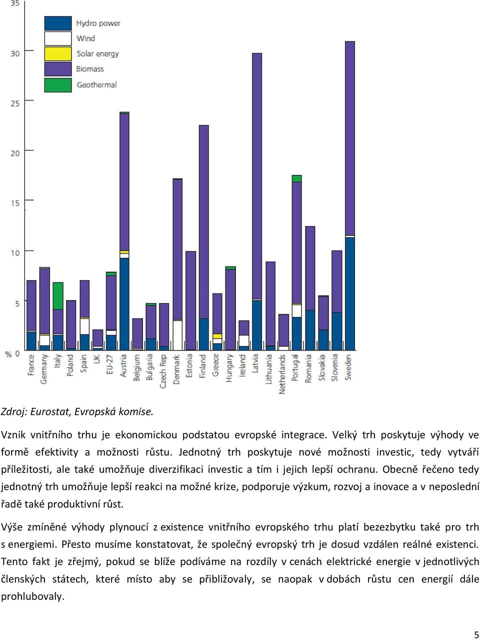 Obecně řečeno tedy jednotný trh umožňuje lepší reakci na možné krize, podporuje výzkum, rozvoj a inovace a v neposlední řadě také produktivní růst.