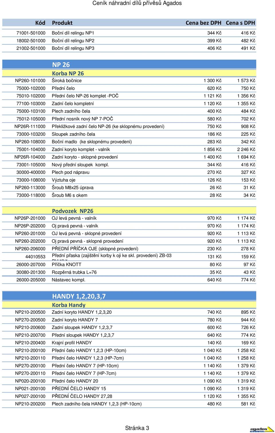 400 Kč 484 Kč 75012-105000 Přední nosník nový NP 7-POČ 580 Kč 702 Kč NP26R-111000 Překližkové zadní čelo NP-26 (ke sklopnému provedení) 750 Kč 908 Kč 73000-103200 Sloupek zadního čela 186 Kč 225 Kč