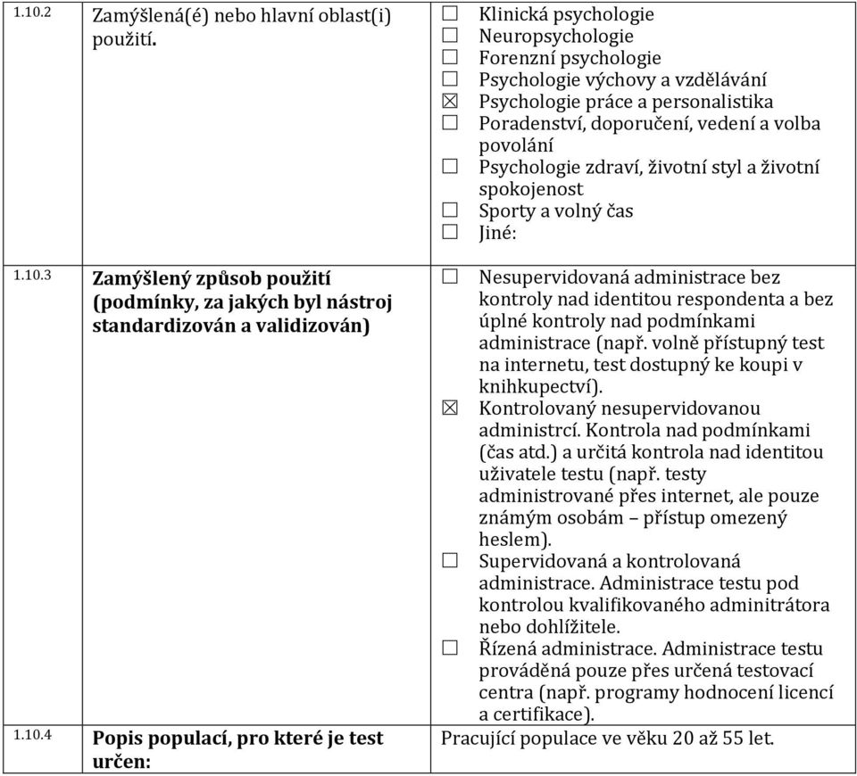 životní styl a životní spokojenost Sporty a volný čas Jiné: 1.10.