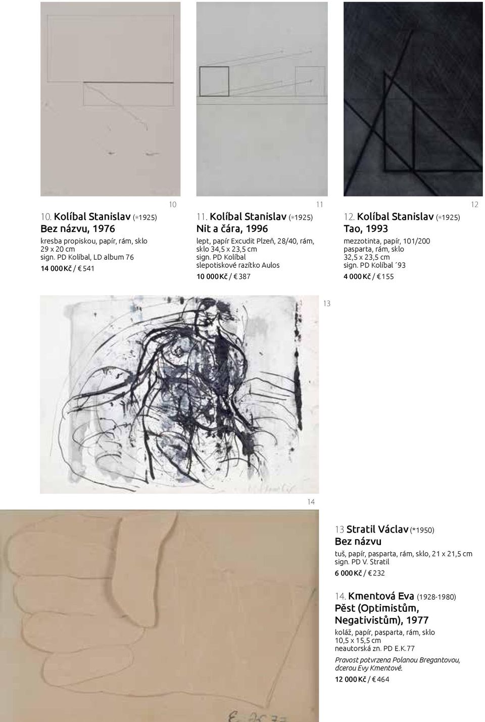 Kolíbal Stanislav (*1925) Tao, 1993 mezzotinta, papír, 101/200 pasparta, rám, sklo 32,5 x 23,5 cm sign.