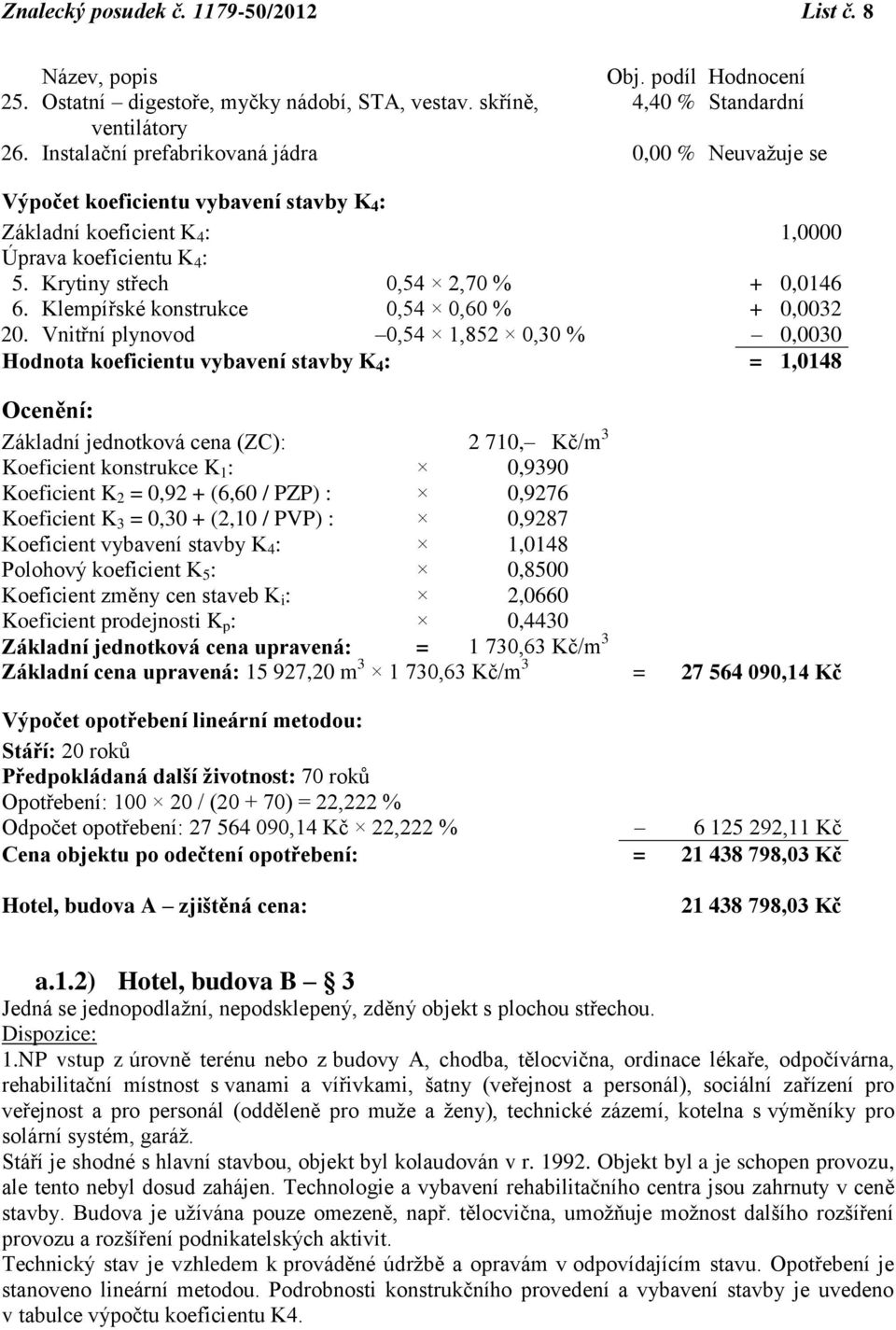 Klempířské konstrukce 0,54 0,60 % + 0,0032 20.