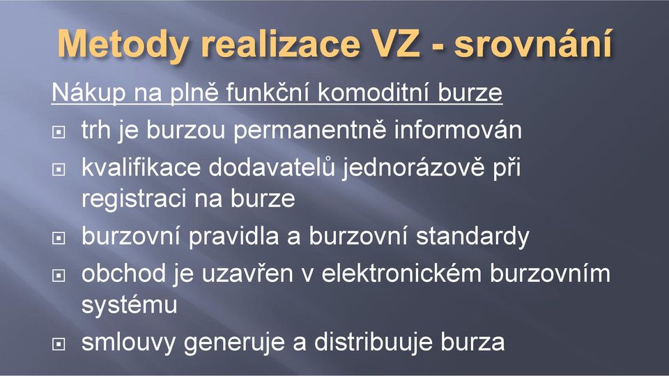 burze burzovní pravidla a burzovní standardy obchod je uzavřen v