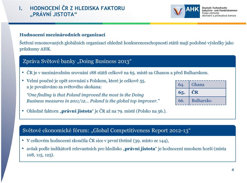 a je považováno za světového skokana: One finding is that Poland improved the most in the Doing Business measures in 2011/12... Poland is the global top improver.