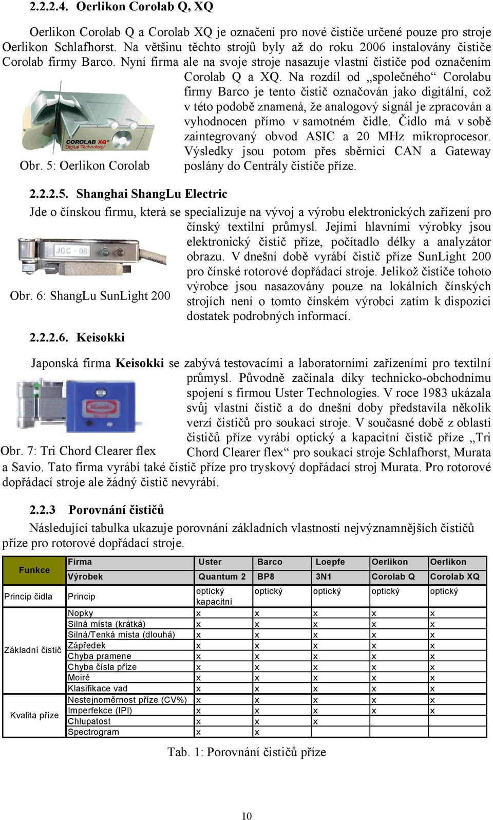 a rozdíl od společného Corolabu firmy Barco je tento čistič označován jako digitální, což v této podobě znamená, že analogový signál je zpracován a vyhodnocen přímo v samotném čidle.